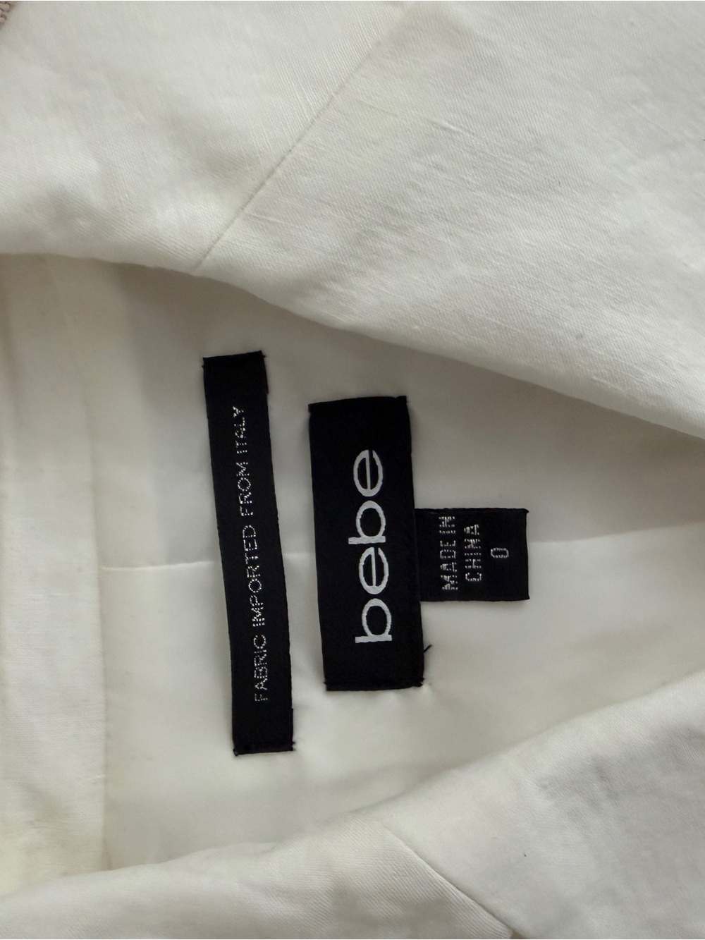 bebe White Single-Button Tailored Blazer - Picture 3 of 3